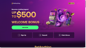 Betanything ag Review screenshot of bonus page